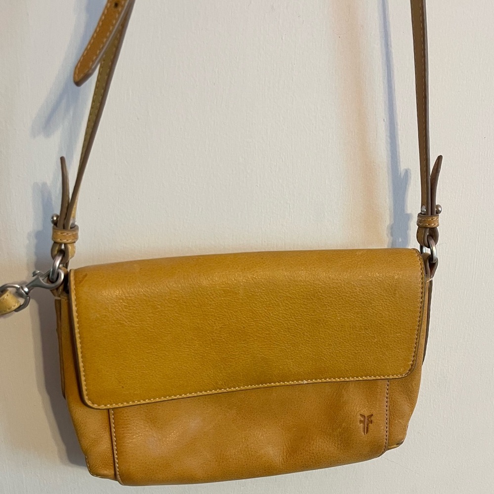 Frye Tan Crossbody Bag with Adjustable Strap